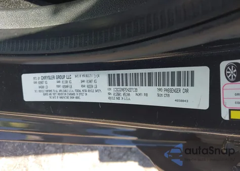 2014 Dodge Avenger Se z USA, uszkodzony, nr VIN 1C3CDZAB7EN227139